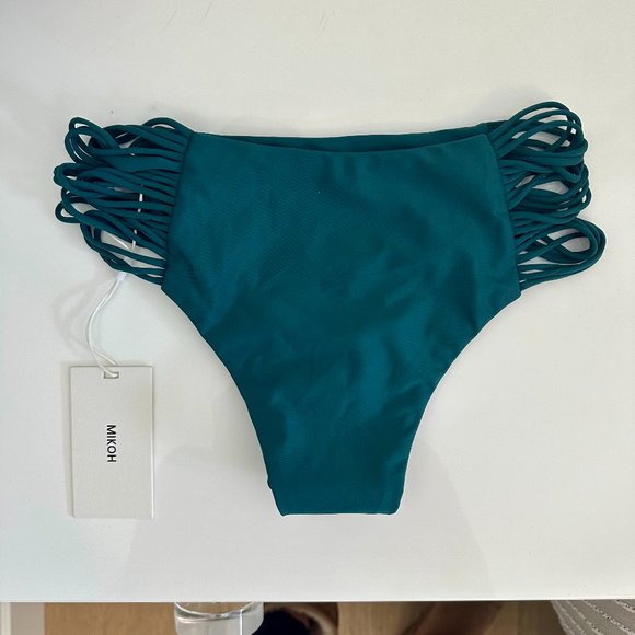 Mikoh Dark Green Bikini Bottoms - Picture 2 of 3